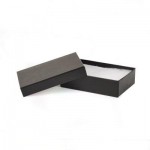 Black Embossed Jewelry Box (3 3/4" x 2 1/2" x 1") Logo Branded