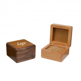 Wooden Ring Box Custom Imprinted