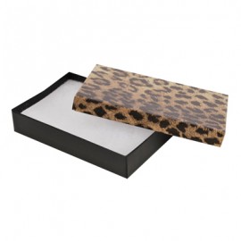 Custom Imprinted Leopard Animal Print Jewelry Box (5 7/16"x 3 1/2" x 1")