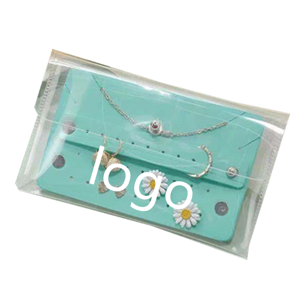Custom Imprinted Rectangle Transparent Mini Jewelry Pouch Bag