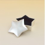 Star Shaped Silver Plated Keepsake Boxes Custom Printed