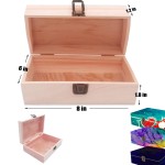 Custom Imprinted 3 x 6 x 8 inch Unfinished Pine Wood Box