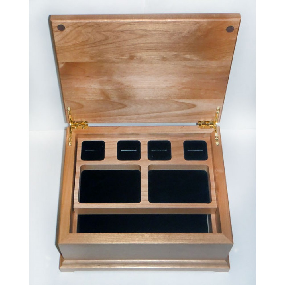 8" x 10" - Hardwood Box - Jewelry or Gift - Laser Engraved - USA-Made Logo Branded 8" x 10" - Hardwood Box - Jewelry or Gift - Laser Engraved - USA-Made Logo Branded