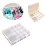 Logo Branded 14-cells Detachable Transparent Plastic Storage Box