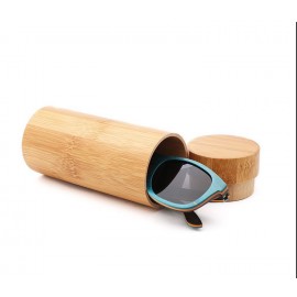 Cylindrical Bamboo Sunglasses Case Custom Printed  Cylindrical Bamboo Sunglasses Case Custom Printed