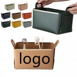 Custom Imprinted Leather Organizer Weave Storage Box