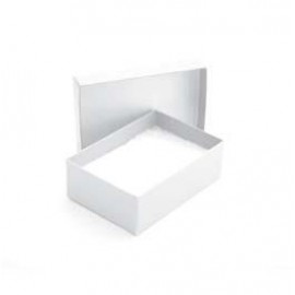 White Krome Jewelry Box (3" x 2" x 1") Logo Branded