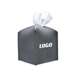 Custom Imprinted Square Leather Tissue Box