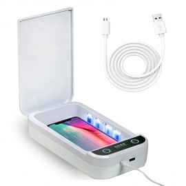 UV Light Cellphone Sanitizer Box With Wireless Phone Charger Custom Printed