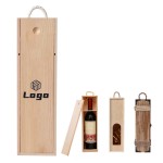 Custom Imprinted Wooden Wine Box With Handle