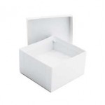 White Krome Jewelry Box (3 1/2" x 3 1/2" x 2") Custom Printed