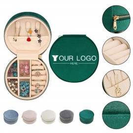 Velvet Travel Jewelry Box Logo Branded