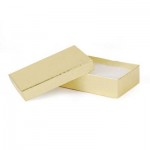 Gold Foil Jewelry Box (3 3/4" x 2 1/2" x 1") Custom Printed
