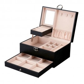 Custom Printed Antique Leather Jewelry Storage Box  Custom Printed Antique Leather Jewelry Storage Box