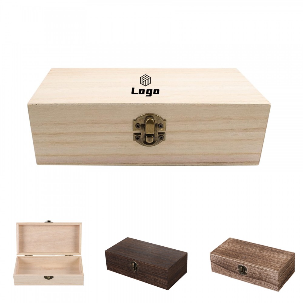 Custom Imprinted Unfinished Wooden Box