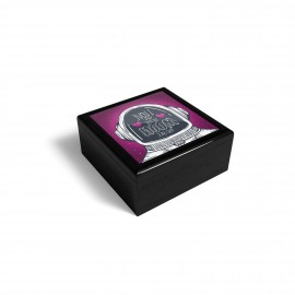 Custom Printed 6" Ebony Black Jewelry Box