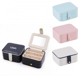 Custom Imprinted 3 Layer PU Jewelry Box/Organizer  Custom Imprinted 3 Layer PU Jewelry Box/Organizer