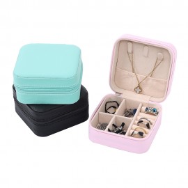 Logo Branded PU Leather Jewelry Storage Box Gift
