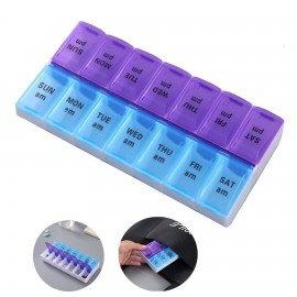 Logo Branded AM/PM 7 Days Pill Storage Box  Logo Branded AM/PM 7 Days Pill Storage Box