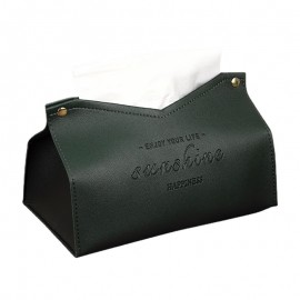 7*4 Inch PU Leather Tissue Box Custom Imprinted  7*4 Inch PU Leather Tissue Box Custom Imprinted