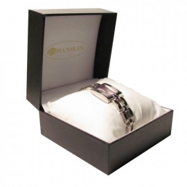 Elegant Watch Box w/ White Pillow Custom Imprinted  Elegant Watch Box w/ White Pillow Custom Imprinted
