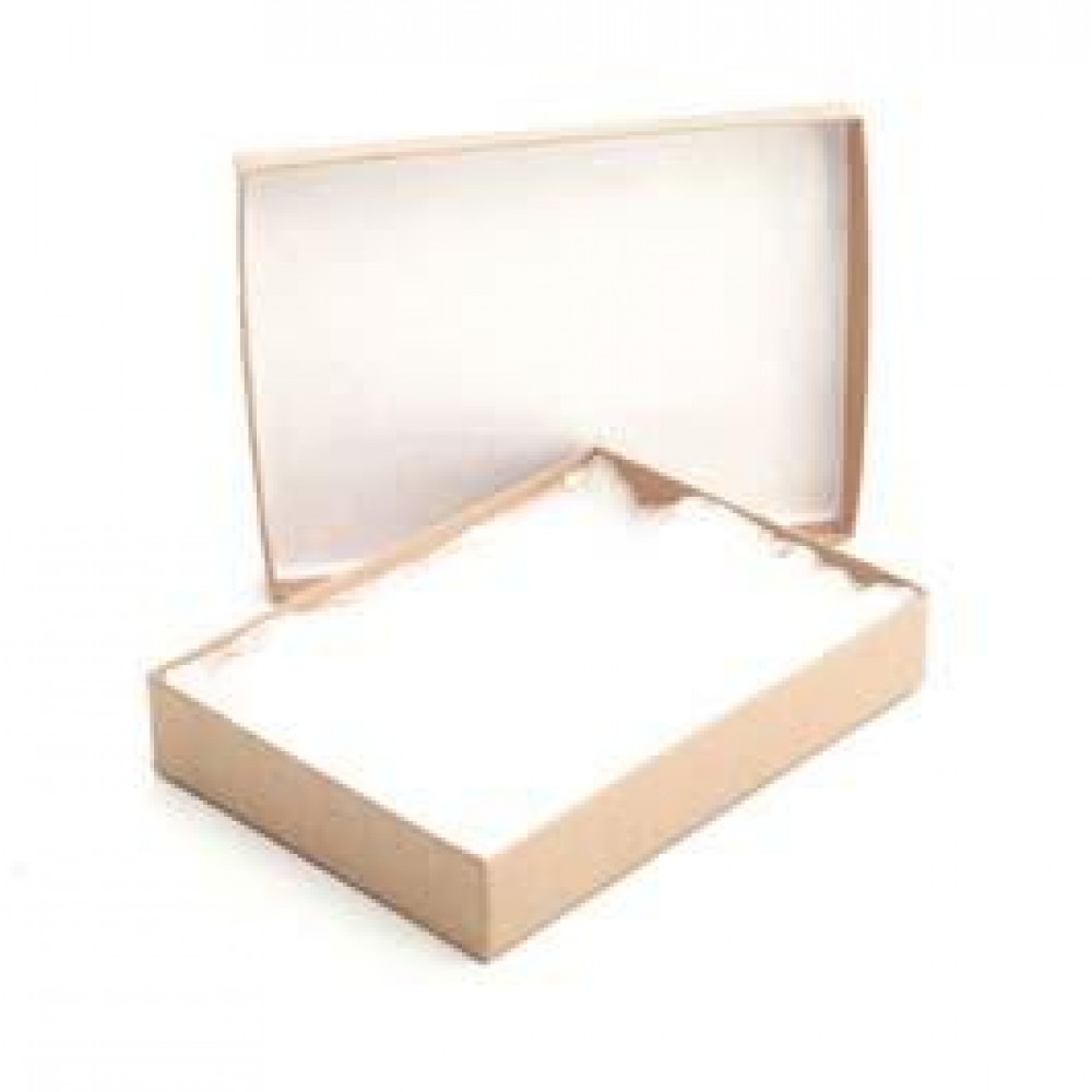 Custom Printed Natural Kraft Krome Jewelry Box (5 1/4" x 3 3/4" x 7/8")