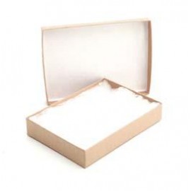 Custom Printed Natural Kraft Krome Jewelry Box (5 1/4" x 3 3/4" x 7/8")  Custom Printed Natural Kraft Krome Jewelry Box (5 1/4" x 3 3/4" x 7/8")