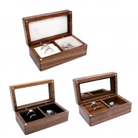 Custom Imprinted Wood Wedding Ring Box  Custom Imprinted Wood Wedding Ring Box