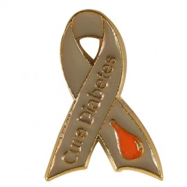 Custom Engraved Cure Diabetes Lapel Pin