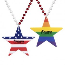 Star Patriotic/Pride Medallion Beads Custom Imprinted