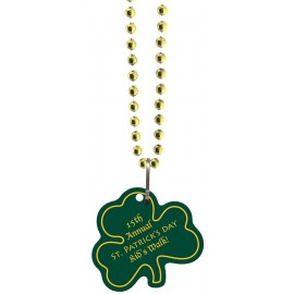 Custom Imprinted Custom Gem Beads 1/8" vinyl up to 4 square inches - Shamrock