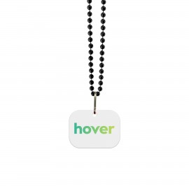 Logo Branded USA Made 1/8" Square Vinyl Medallion Beads