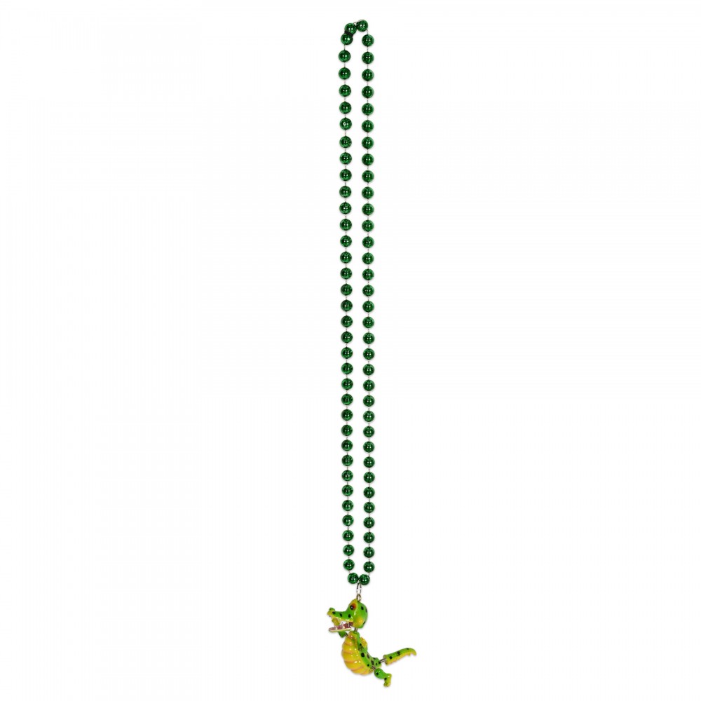 Logo Branded Beads w/Bobble Alligator Medallion Logo Branded Beads w/Bobble Alligator Medallion