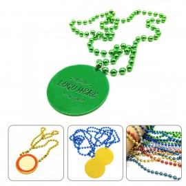 Custom Beads Medallion Necklace Logo Branded