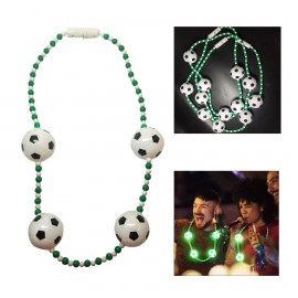 LED Football Flashing Bead Necklace Logo Branded