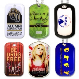 Custom Printed Stainless Steel Full Color Dog Tags