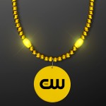 Groovy Golden Yellow LED Party Beads - Overseas Imprint Logo Branded