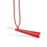 Custom Imprinted 33" Beads w/ a Custom Printed Horn