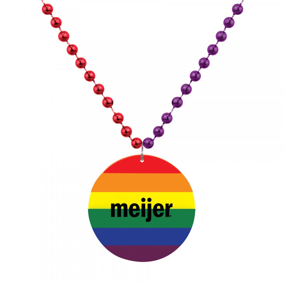 Pride Medallion Beads Custom Printed