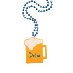 Logo Branded Beer Mug Medallion Beads