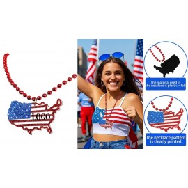 Custom Printed Independence Day Necklace