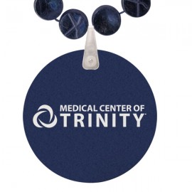 Hockey Puck Shaped Mardi Gras Beads w/UV Digital Imprint on Disk Custom Printed  Hockey Puck Shaped Mardi Gras Beads w/UV Digital Imprint on Disk Custom Printed
