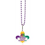Custom Gem Beads 1/8" vinyl up to 4 square inches - Fleur De Lis Logo Branded