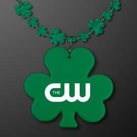 Custom Printed Lil' Shamrock Beads With Medallion (NON-Light Up) - Domestic Print