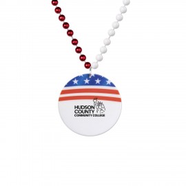 Patriotic Medallion Beads Custom Imprinted