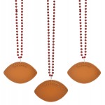 Custom Imprinted Bead Football Necklace