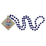 Logo Branded Round Mardi Gras Beads with Custom 3" Polyresin Medallion