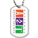 Logo Branded QUIKTURN Double-Sided Aluminum Dog Tag - 5 Day Production (2" x 1 1/8")