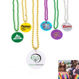 Custom Printed Custom Medallion Beads Necklace