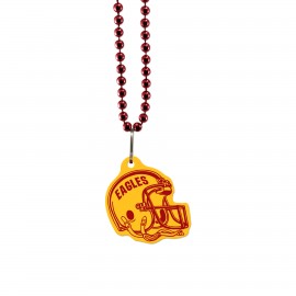 USA Made 1/8" Football Vinyl Medallion Beads Custom Printed